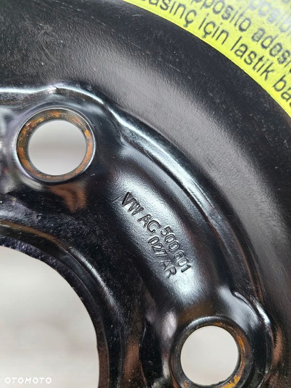 KOŁO DOJAZDOWE AUDI A3 8P 8V VW SEAT 5Q0601027AR R16 - 5