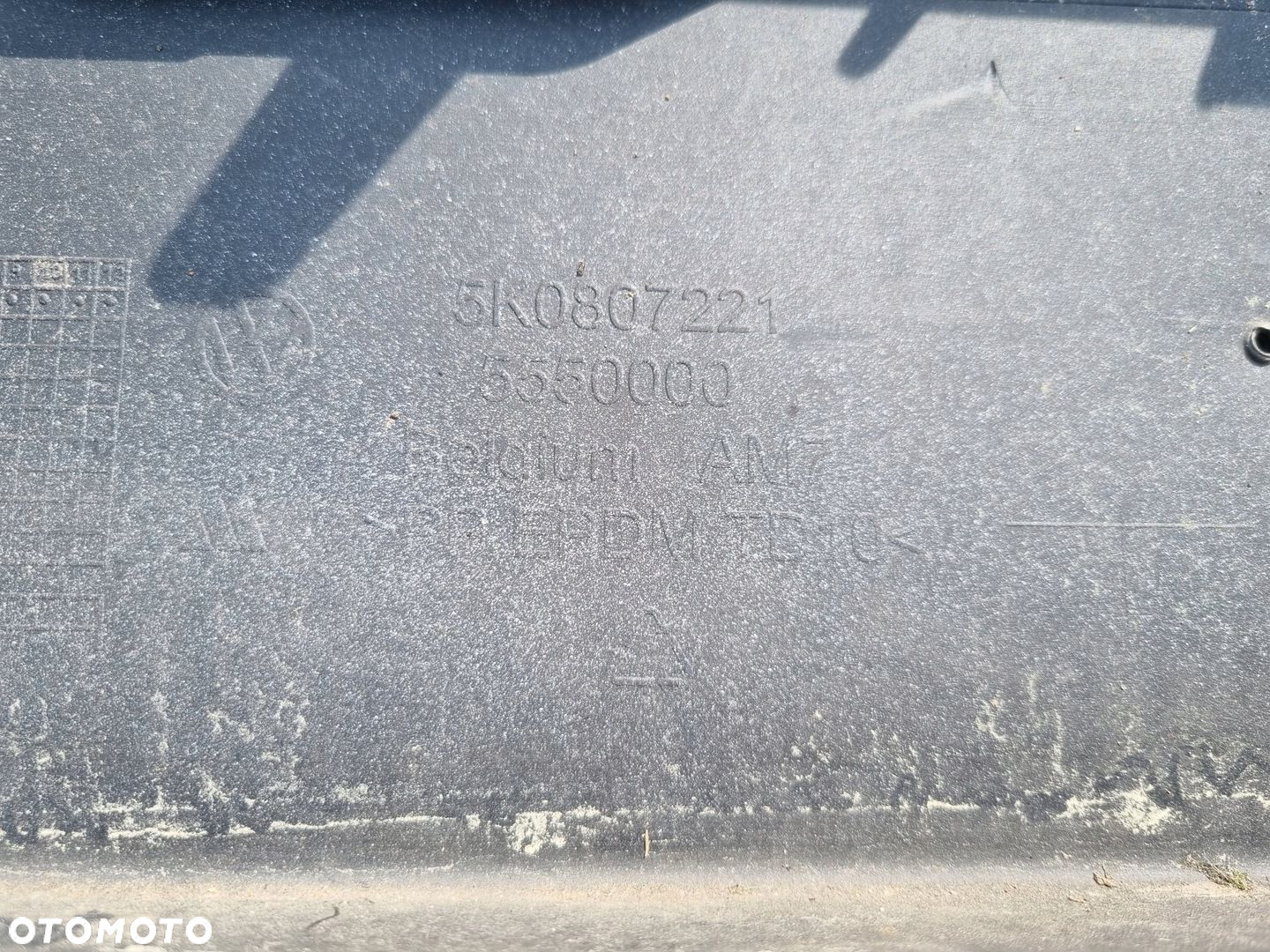 vw golf 6 VI zderzak przód bez dziur - 4