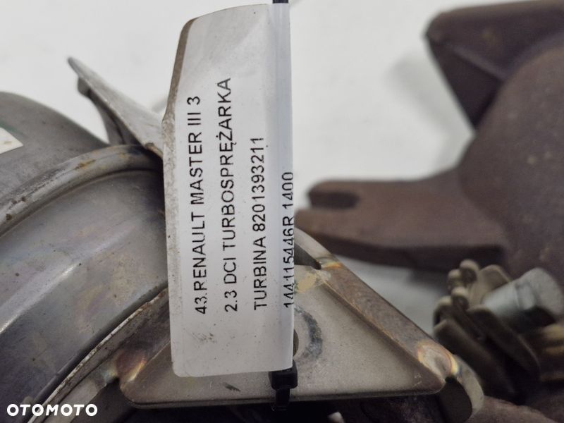RENAULT MASTER III 3 2.3 DCI TURBOSPRĘŻARKA TURBINA 8201393211 144115446R - 10
