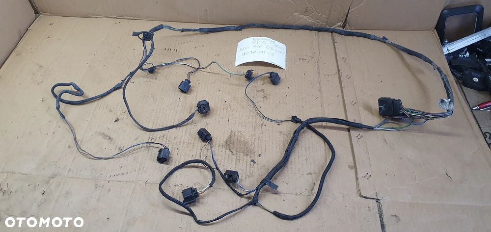 Wiązka instalacja czujników PDC zderzaka przód Audi A8 D3 Lift 4E0971095CB - 1