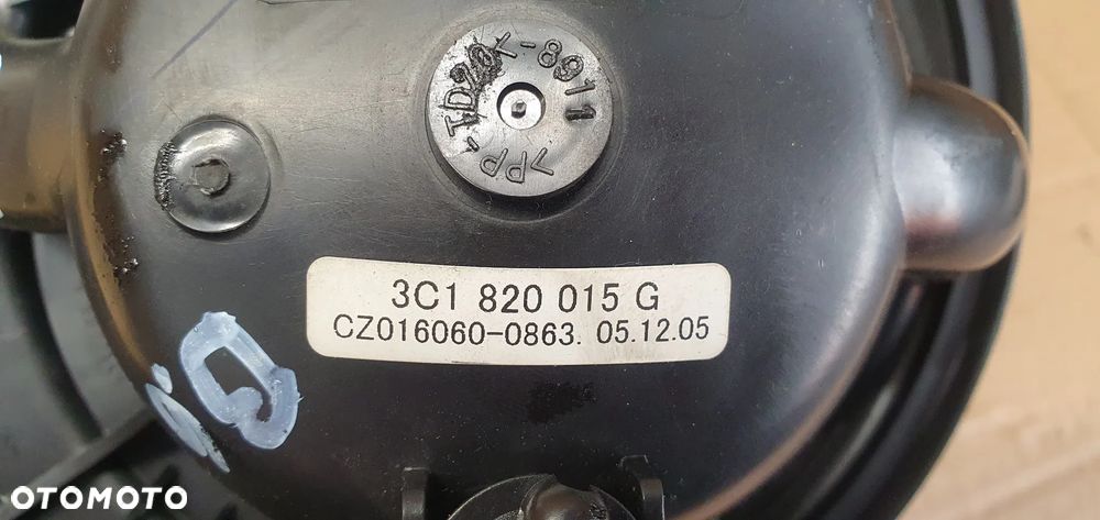 Wentylator silnik dmuchawy nagrzewnicy VW Passat B6 3C1820015G - 5