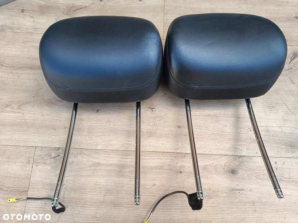 MERCEDES W211 ZAGŁÓWEK SKÓRZANY FOTELA LEWY PRAWY CZARNY - 1