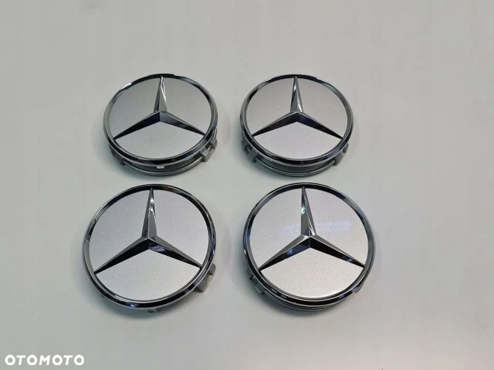 NOWY ORYGINALNY DEKIELEK KAPSEL MERCEDES AMG srebrny 75mm - 2