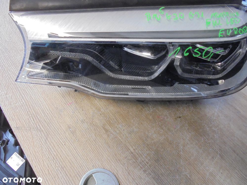 BMW 5 G30 G31 ADAPTIVE FULL LED LAMPA LEWY PRZÓD EUROPA - 4