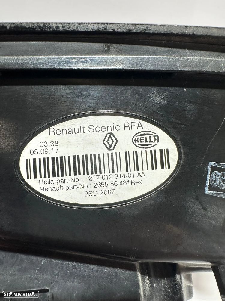 .Farolins Tras Traseiros Mala Esquerdo Direito Originais Renault Grand Scenic 4 265503829R 265556481R 2016 - 2022 - 18