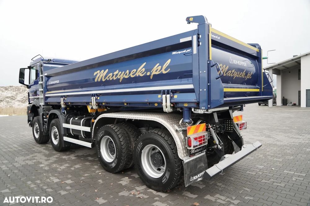 MAN TGS 41.480 / 8x6 / BASCULANĂ SPATE / MANUAL / NOU NOU / KH-KIPPER / - 16