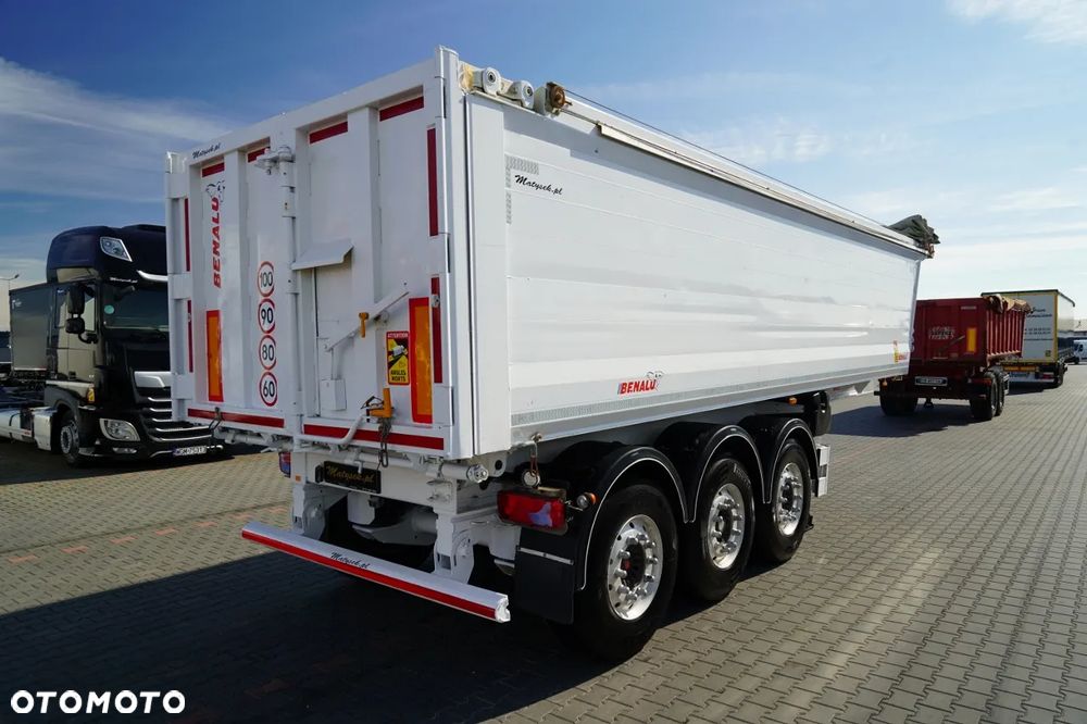 Benalu WYWROTKA / 30 m3 / ALUMINIOWA / OŚ PODNOSZONA / WAGA: 5 100 KG / SAF /  ALUFELGI / - 10