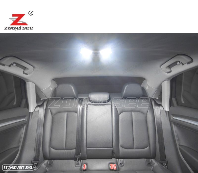 KIT 17 LAMPADAS LED INTERIOR PARA AUDI A3 S3 8 V SEDAN QUATTRO SPORTBACK LIMUSINA 14- - 6