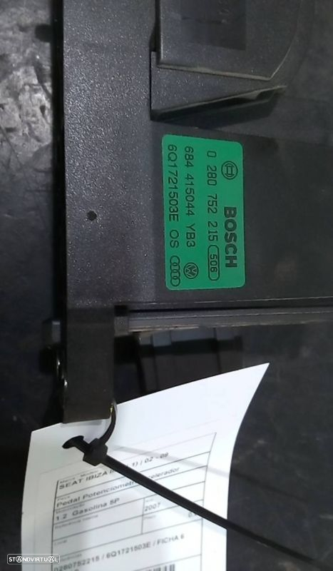 Pedal Potenciometro Acelerador Seat Ibiza Iii (6L1) - 3