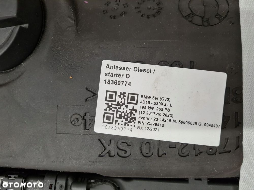 BMW G30 G31 FABRYCZNIE NOWY SILNIK KOMPLETNY B57D30 B57D30A 195KW 265KM - 15