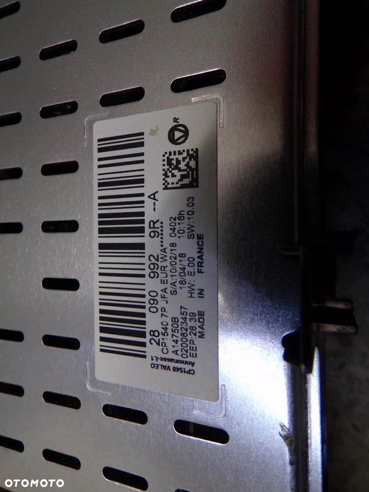 RADIO WYŚWIETLACZ RENAULT SCENIC IV 2809099209R - 4