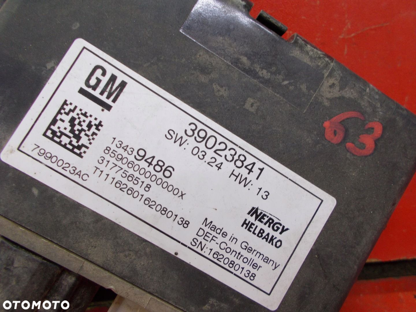 OPEL INSIGNIA A LIFT ZAFIRA C 13439486 MODUŁ STEROWNIK ADBLUE - 2