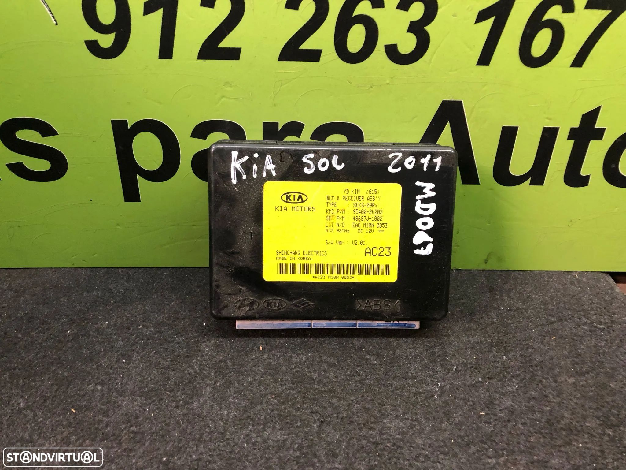 KIA SOUL MODULO UNIDADE CONTROLO - MD067 - 1