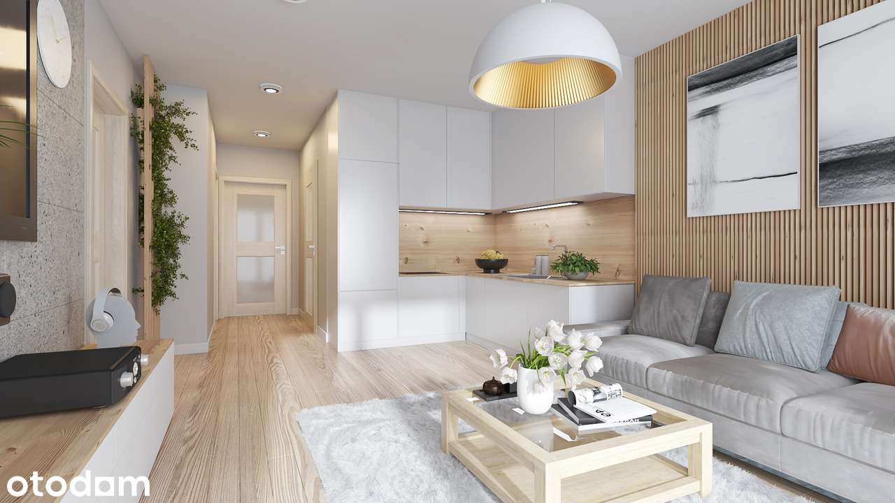 Apartament parter 56,26 m2 ogródek; taras; rekuperacja; rowerownia