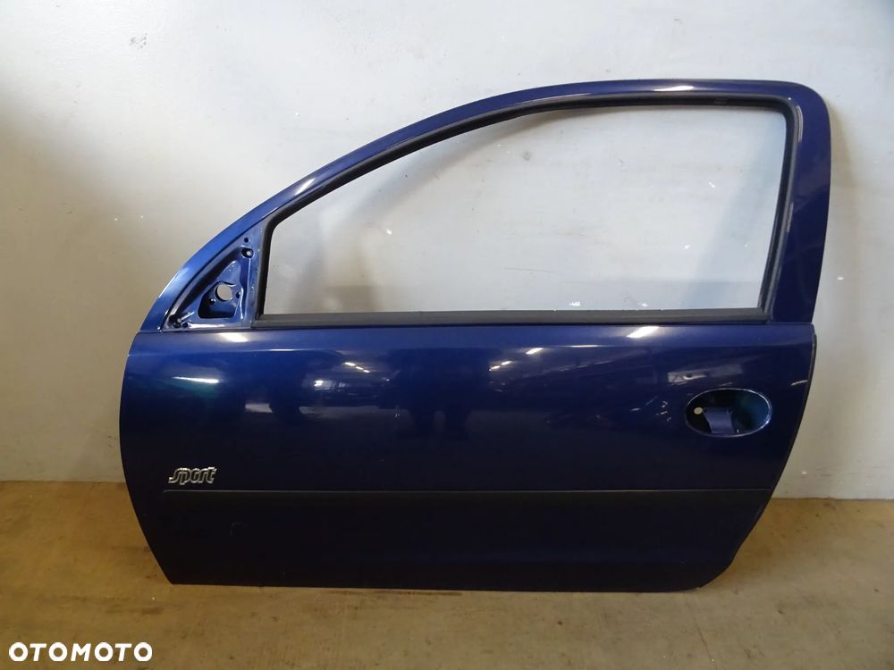 DRZWI LEWY PRZÓD LEWE PRZEDNIE OPEL CORSA C HB 3D LAK: Z21B NR567 - 2