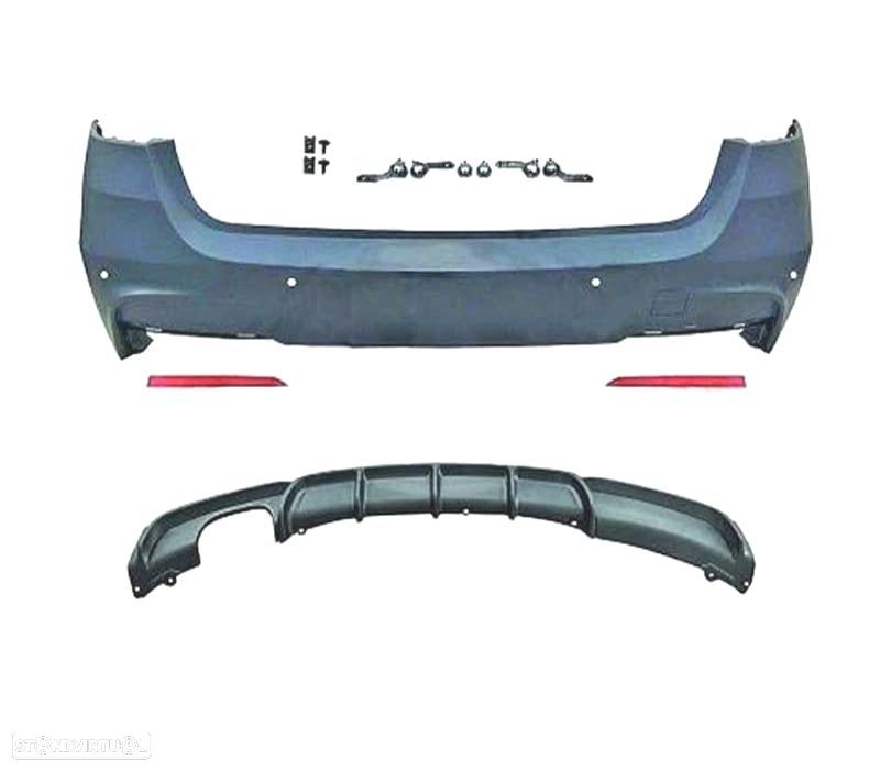 PÁRA-CHOQUES TRASEIRO BMW F31 TOURING LOOK M PERFORMANCE PDC - 2
