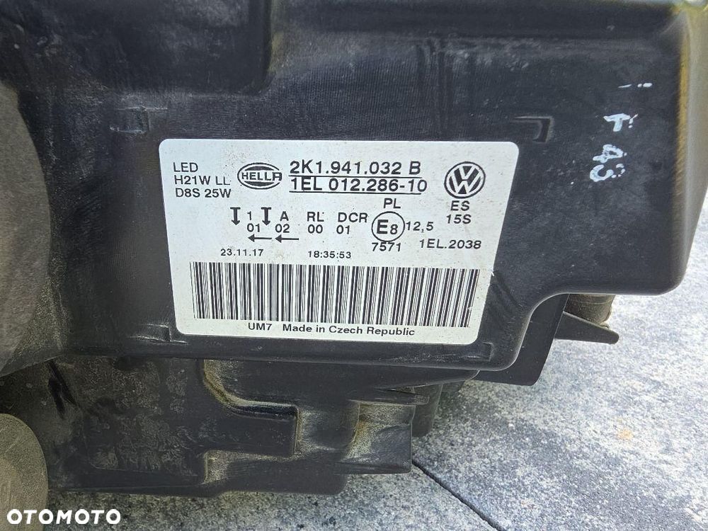 VW CADDY 2K1 LIFT Lampa prawa przód Kompletna Bi-Xenon Led 2K1941032B - 10