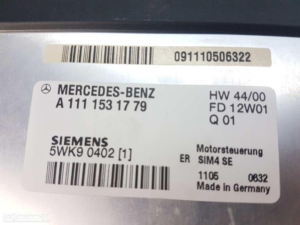 CENTRALINA DO MOTOR UCE MERCEDES CLASE C (W203) BERLINA 180 (203.035) - 4