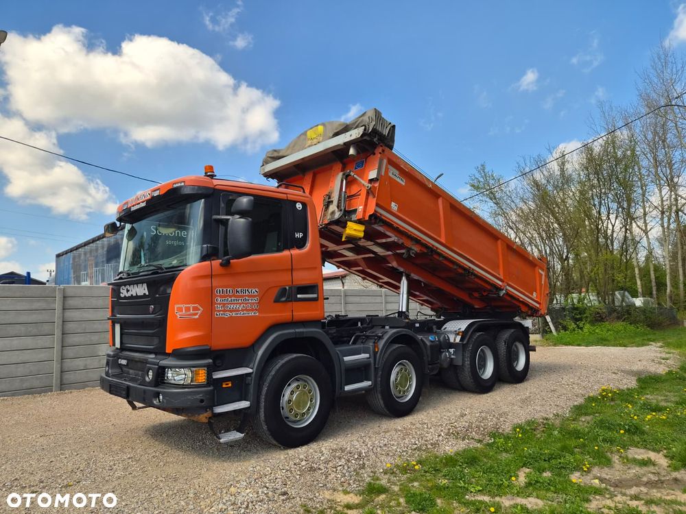 Scania G450 8x4 Wywrotka Dautel Bordmatic Hydroburta Euro6 Resor z Niemiec