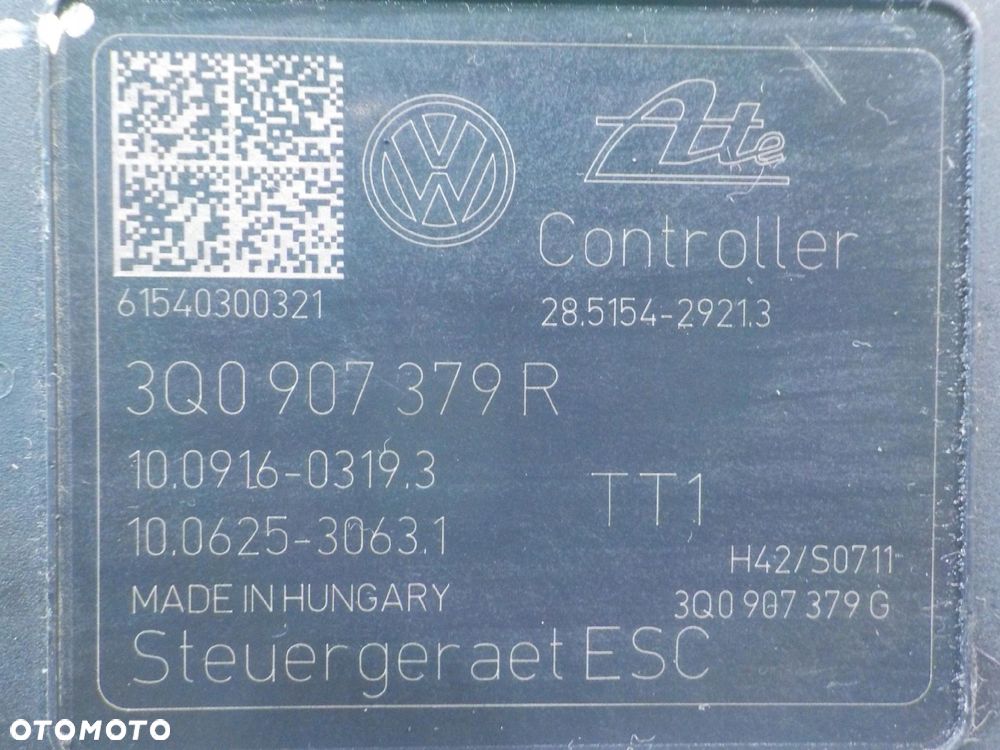 VW GOLF VII 1.4 TSI 15r 5D HB pompa ABS 3Q0907379R 3Q0614517R - 6