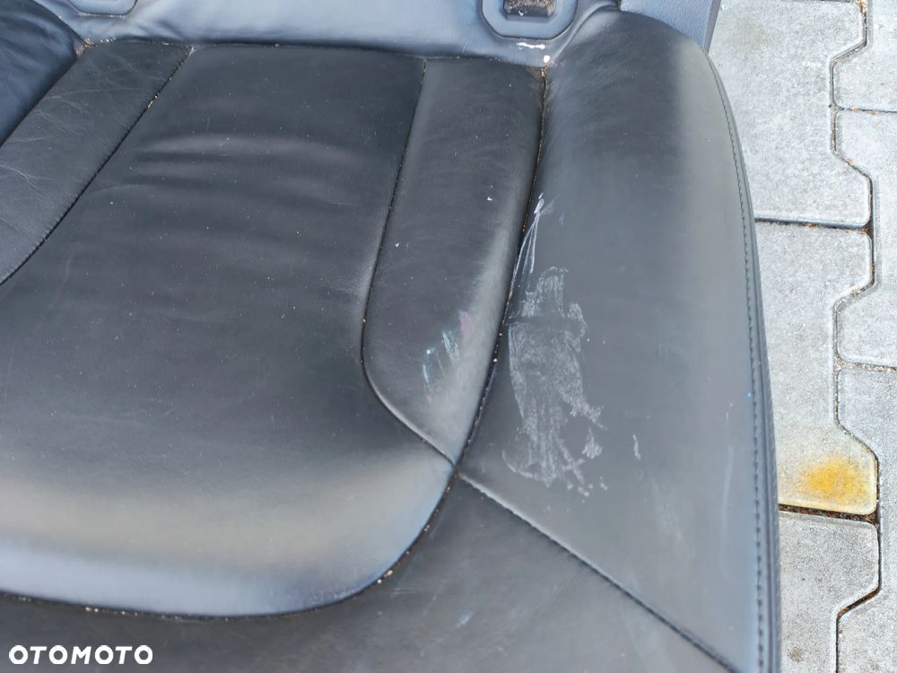 AUDI Q7 4L 05-15R FOTELE TYLNE KANAPA DRUGI RZAD CZARNA SKORA 7 OSOB - 7