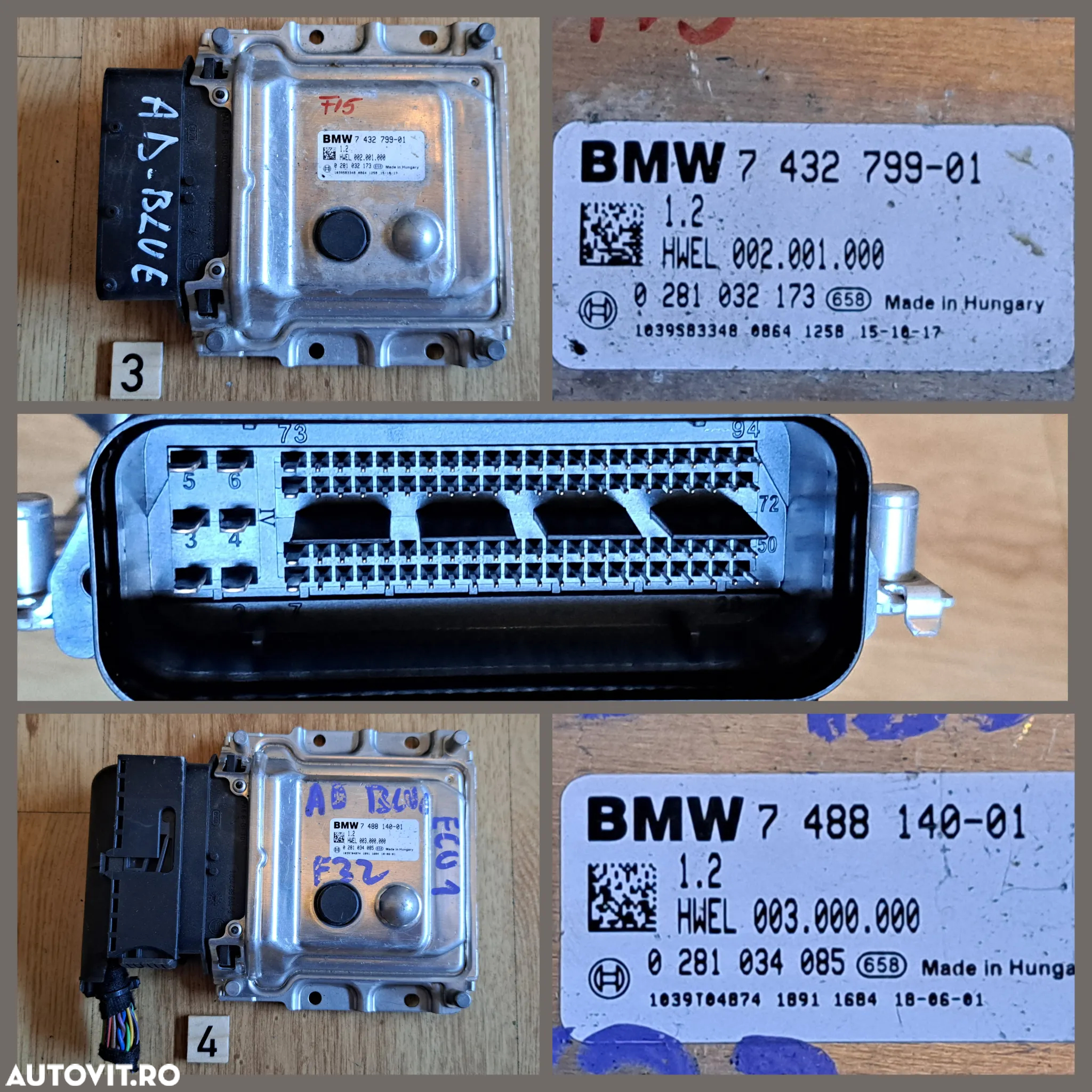 Modul calculator ECU pompa combustibil modul adblue modul diferential ECU suspensie calc coloana directie bmw f20 f16 f15 f86 g31 g32 - 4