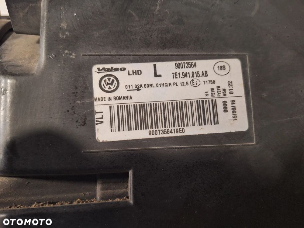 LAMPA PRZÓD VW T6 7E1941015AB  7E1941016AD ORYGINAŁ VALEO EUROPA LEWA PRAWA - 3