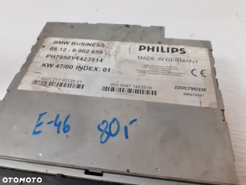RADIO BMW E-46 ORYGINALNE 6512-6902659 - 3