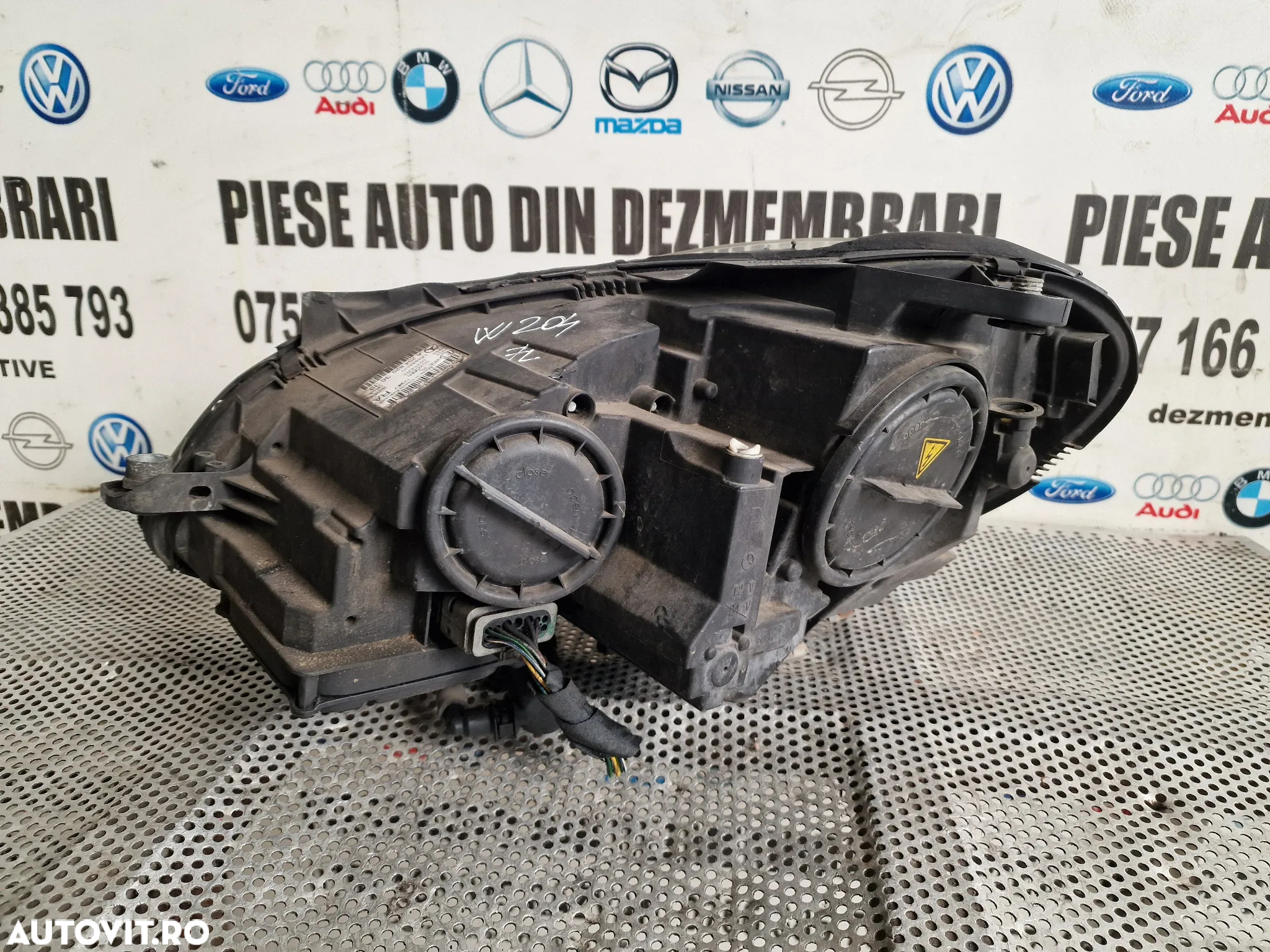 Far Dreapta LED Lupa Xenon Mercedes C Class W204 Facelift Complet Cu Calculatoare De Europa Cod A - 8