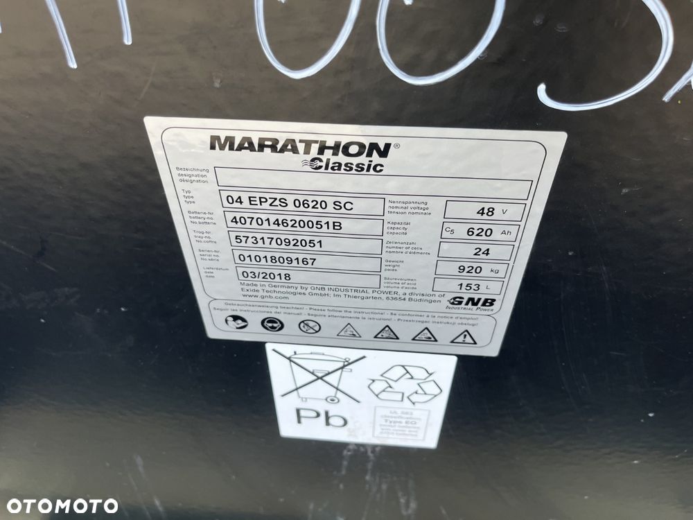 Bateria do wózka widłowego Linde Jungheinrich Still GNB Marathon 48V 620 Ah ID BAT0036 - 4