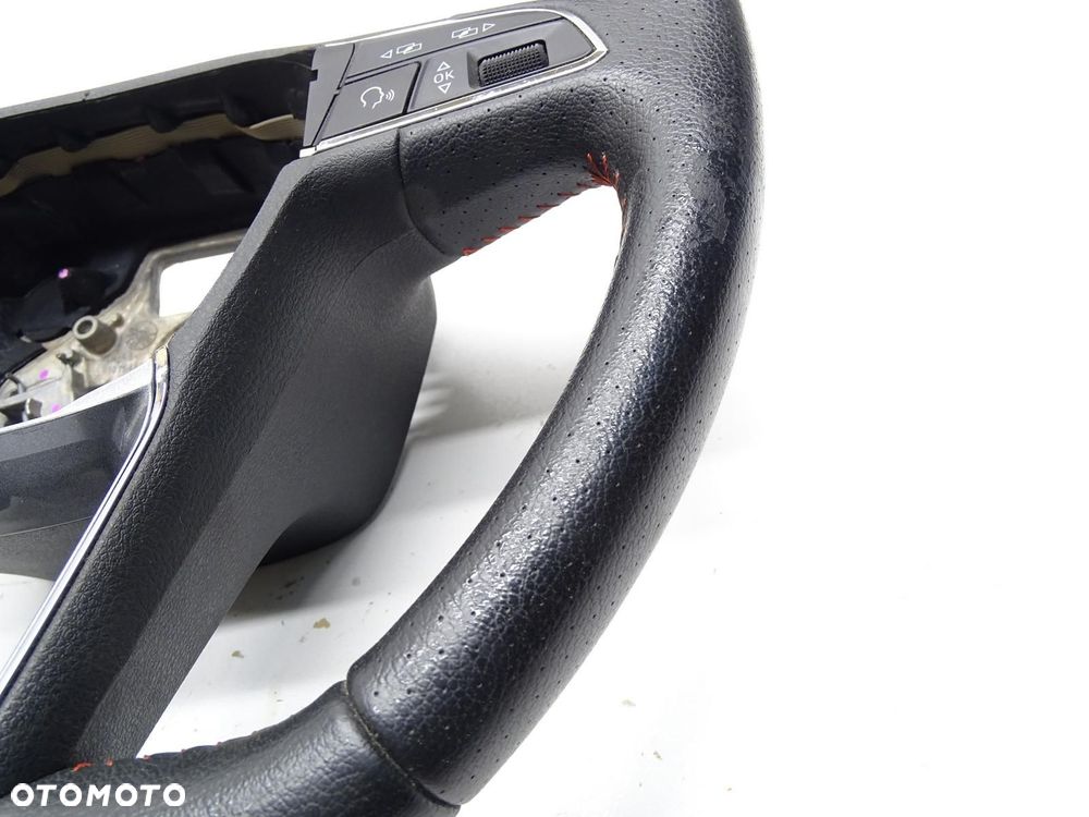 KIEROWNICA SKÓRA MULTI MULTIFUNKCJA ŚCIĘTA 5F0419091M SEAT LEON III FR - 9