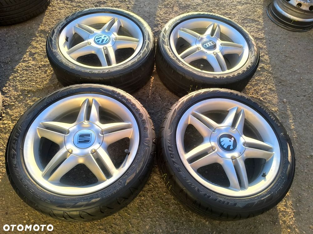 5x100 Alufelgi Felgi Aluminiowe 17 Koła Letnie Lato SEAT 1M0 LEON I TOLEDO II SKODA OCTAVIA I VW GOLF IV 4 BORA NEW BEETLE AUDI A3 8L TT 5,5mm Legnica ALU-RAD 205/50 - 2