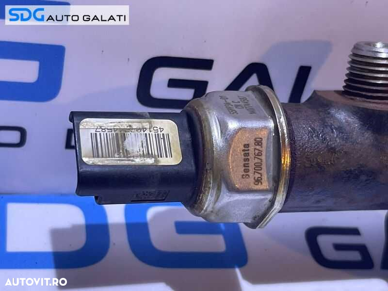 Rampa Presiune Injectoare cu Senzor Regulator Peugeot Partner 1.6 HDI 2007 - 2017 Cod 9685297580 9670076780[S0286] - 2