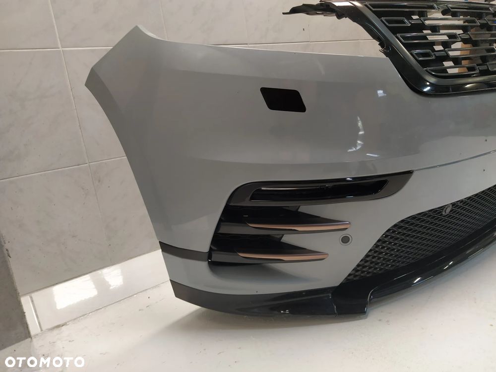 RANGE ROVER VELAR L560 R-DYNAMIC ZDERZAK PRZÓD PRZEDNI 4XPDC SPRYSKIWACZE PŁYTA GRILL KAMERA HALOGENY KOMPLETNY ORYGINAŁ - 7
