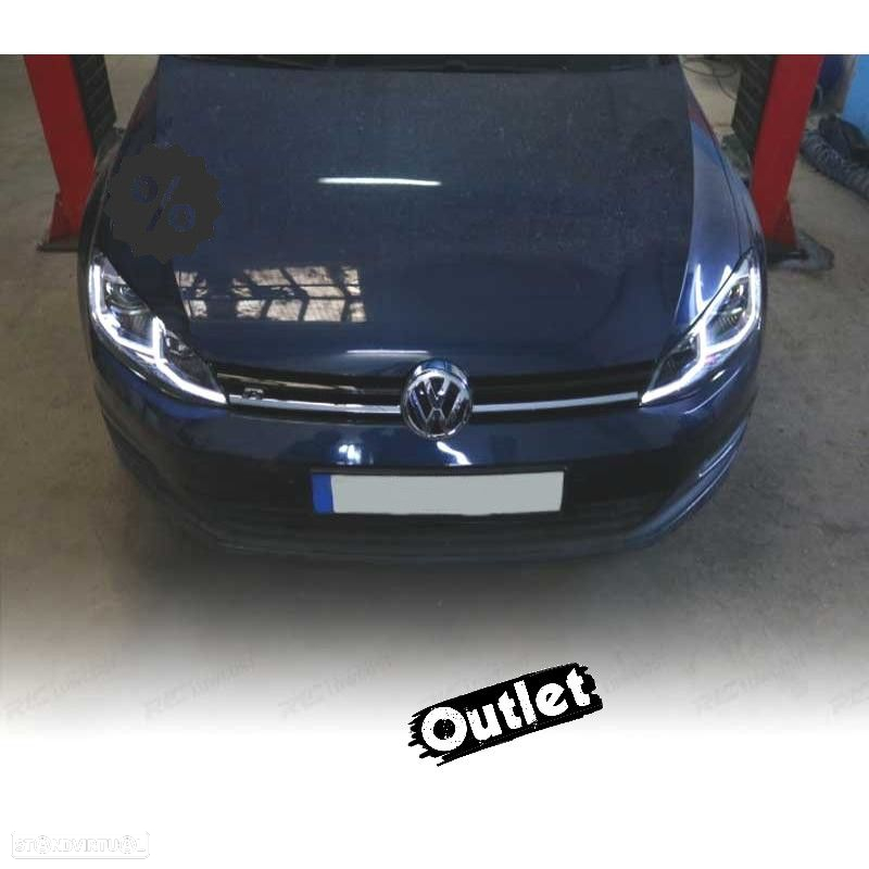 R012837C3 FAROIS VOLKSWAGEN VW GOLF 7 12-17 DRL DINAMICOS PRETO LOOK 7.5 R LINE - 5