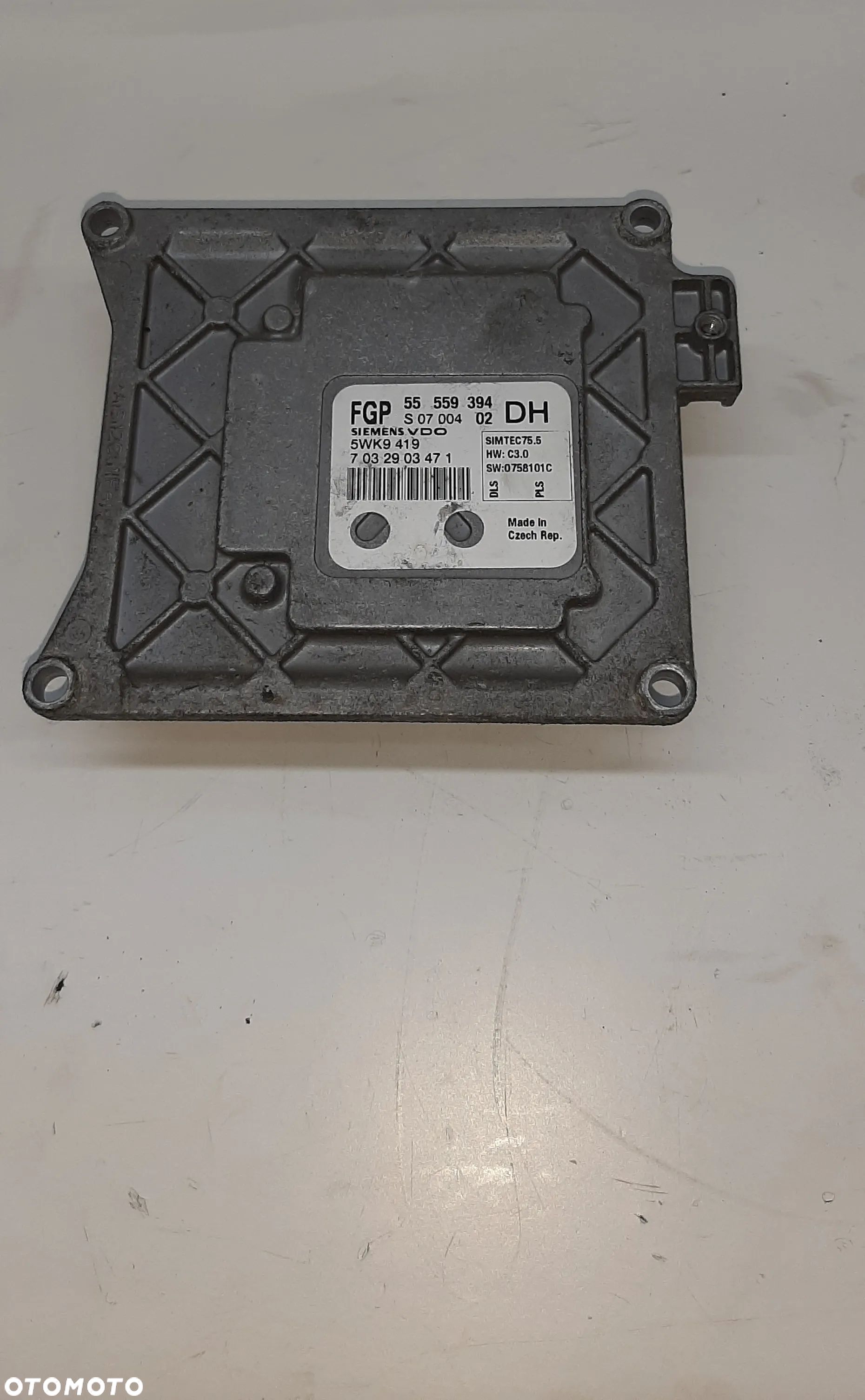 STEROWNIK SILNIKA SIEMENS 5WK9419 /55559394DH - OPEL ASTRA H 1.6/16V - 1