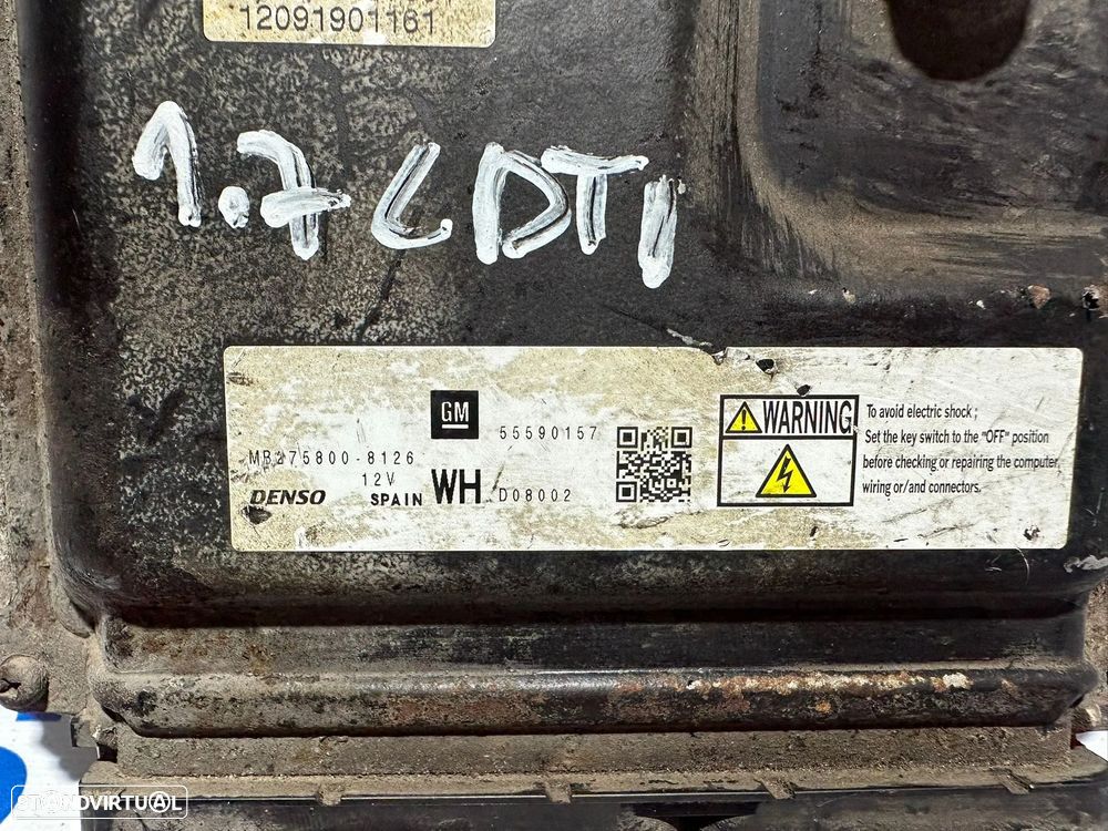.Centralina Motor Denso Opel 1.7 CDTi Z17DTR 55590157 MB2758008126 2005 - 2015 - 8