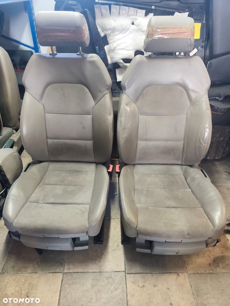 AUDI A6 C6 04- FOTELE KANAPA PÓŁSKÓRA ALCANTARA - 1