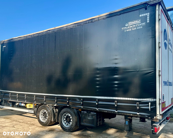 Panav PRZYCZEPA TANDEM HIPOCAR ZABUDOWA ALUMINIOWA PRZEJAZDOWA FIRANKA DŁ:8.20m NOWA PLANDEKA!!! OSIE SAF OŚ PODNOSZONA OPONY:445/45/19.5 WAGA:4800kg DMC:18000kg 2016r ŁADNA