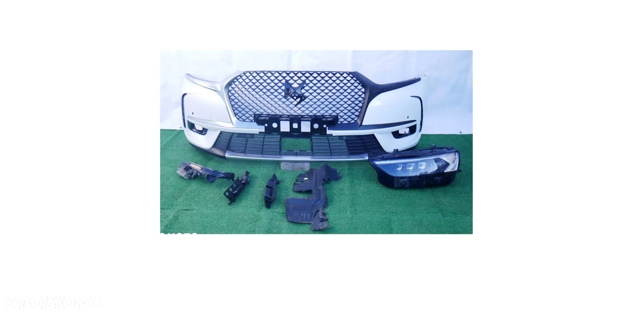 DS7 DS 7 DS-7 ZDERZAK PRZÓD GRILL ATRAPA LED DRL LEWY 9815740780 LAMPA LEWA PRZOD LED VISION EUROPA 9816527080 KIEROWNICA POWIETRZA ŚLIZGI - 1
