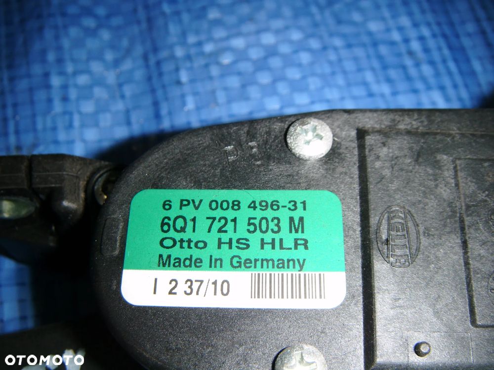 skoda roomster 10r 1.2 tsi pedał - potencjometr gazu  6q1721503m - 2