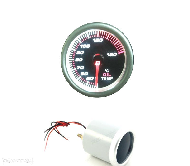 MANÓMETRO TEMPERATURA DE ÓLEO PRETO - 1