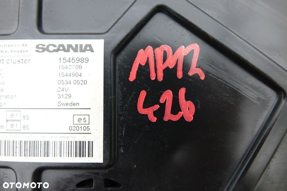 LICZNIK ZEGARY TABLICA SCANIA R420 1545989 - 6