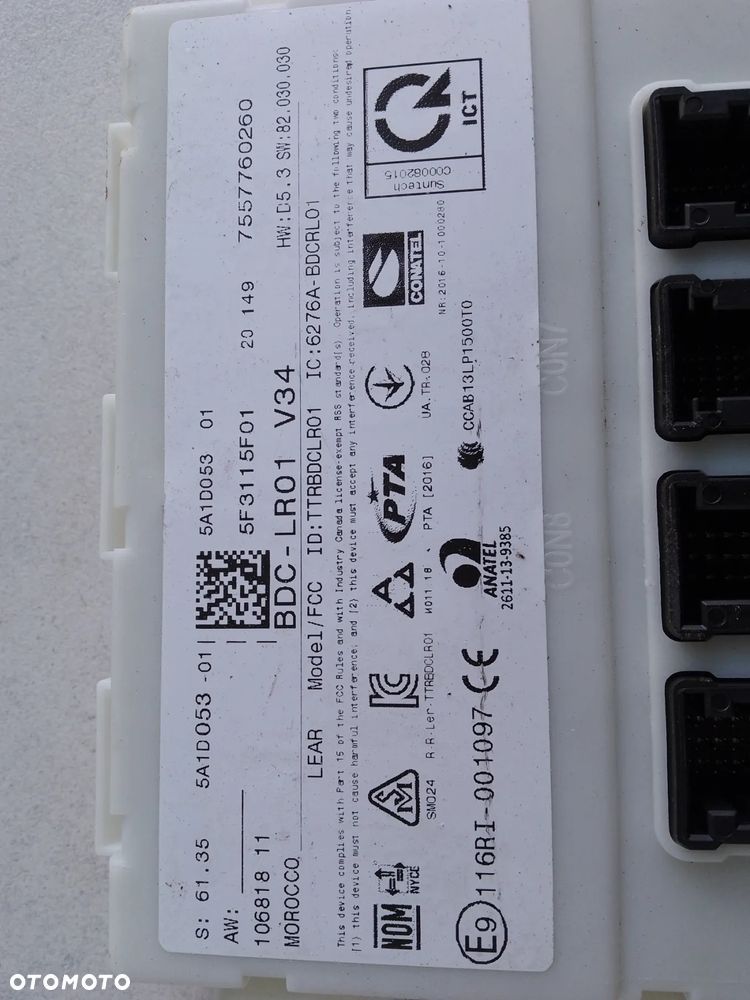 MODUŁ STEROWNIK BDC BMW 5A1D053 BDC-LR01 V34 - 4
