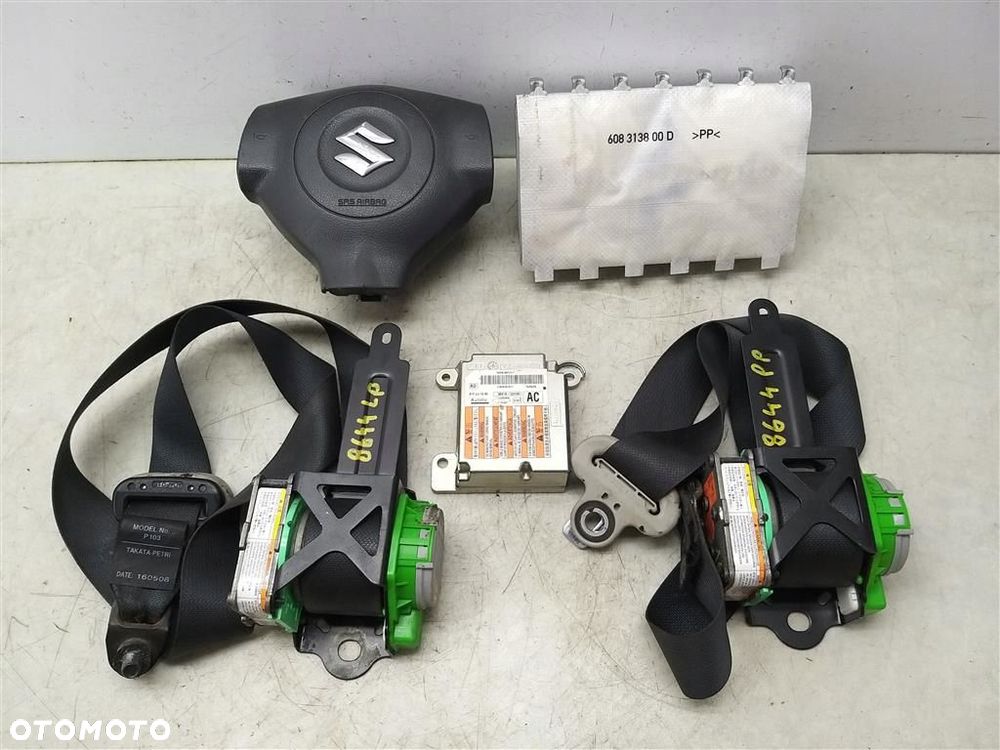 AIRBAG Poduszka kierowcy pasażera pasy zestaw Suzuki Splash 2008-2014 - 1