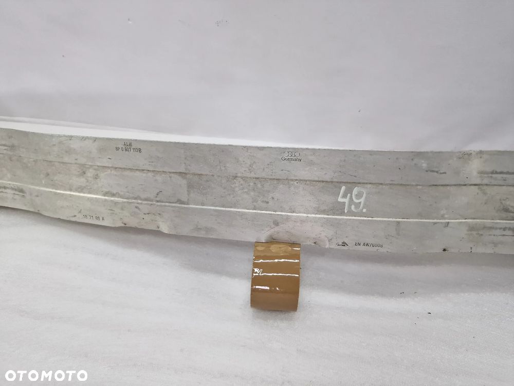 AUDI A3 8P / 8P0 04-07 BELKA PRZEDNIA PRZÓD / POD ZDERZAK PRZEDNI + STREFA ZGNIOTU , NR 8P0807113B , NR AUKCJI BEL49 - 8