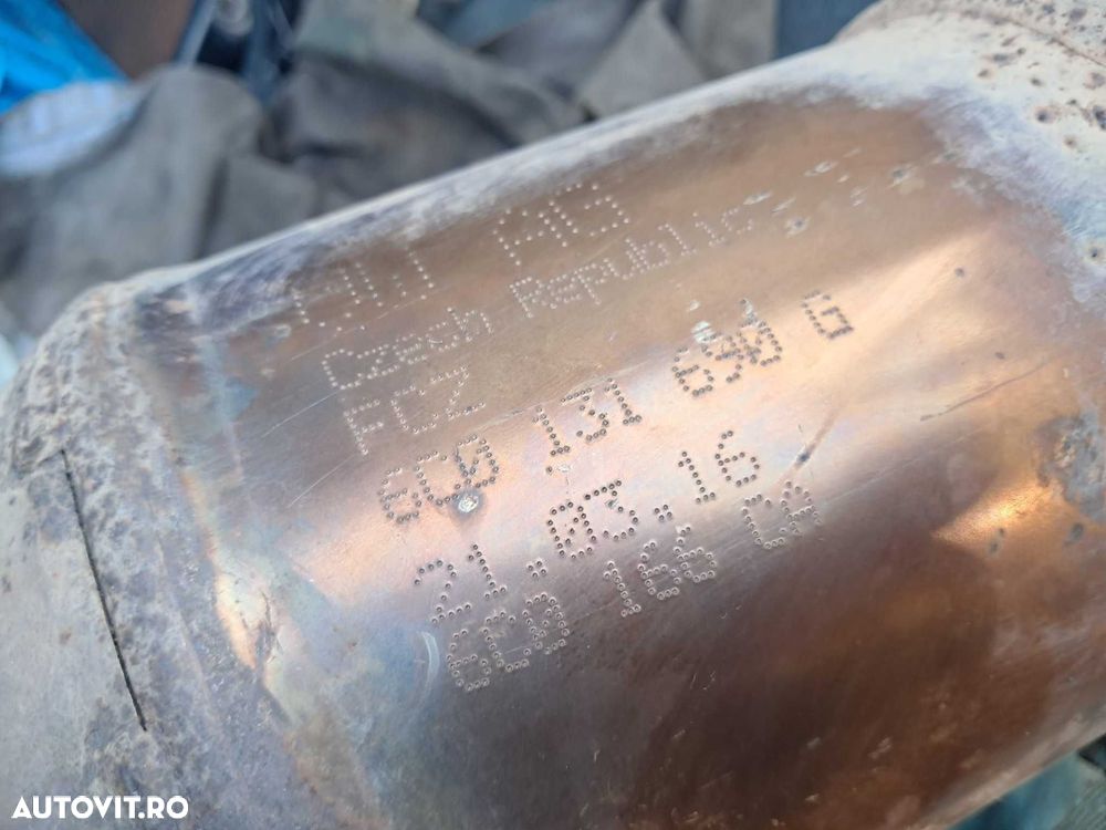 Skoda Rapid 1,2 benzina, catalizator cu filtru de particule, racord flexibil si sonde lambda - 2