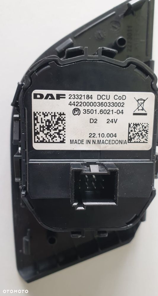 PRZEŁĄCZNIK ELEKTRYCZNY SZYBY DAF XF XG 2332184 - 3