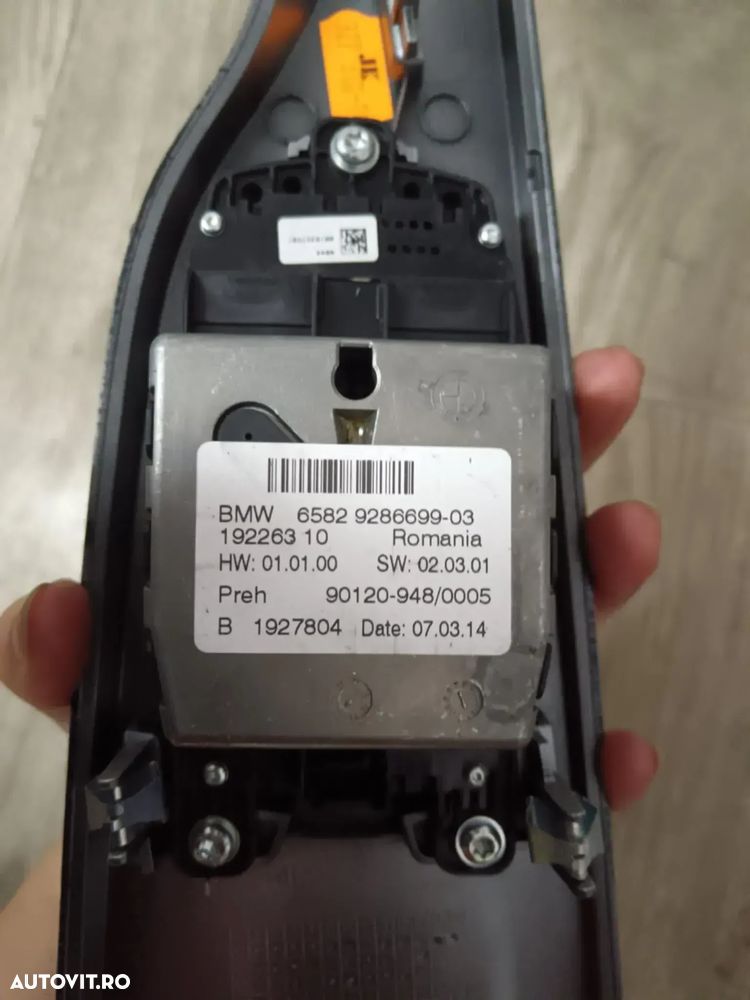 JOYSTICK NAVIGATIE BMW SERIA 1 F20, SERIA 3 F30, SERIA 5 F10, X3 F25 6582 9286699 03 - 2