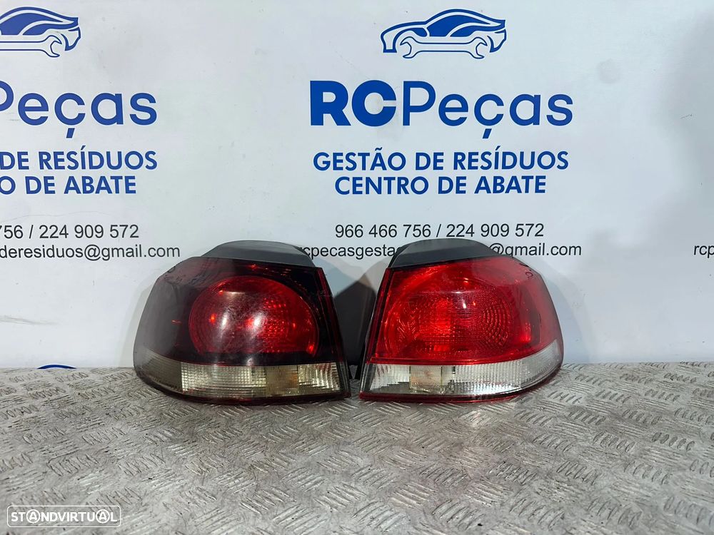 .Conjunto Farolins Tras Traseiro Esquerdo Direito Original Volkswagen VW Golf 6 Mk6 5k0945096E 5k0945095E 2008 - 2013 - 2
